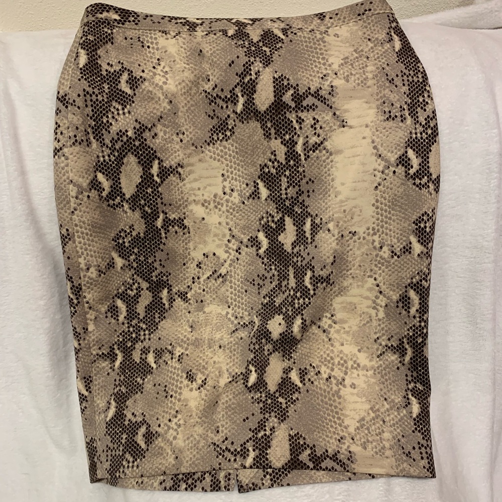 The Limited Snakeskin Skirt